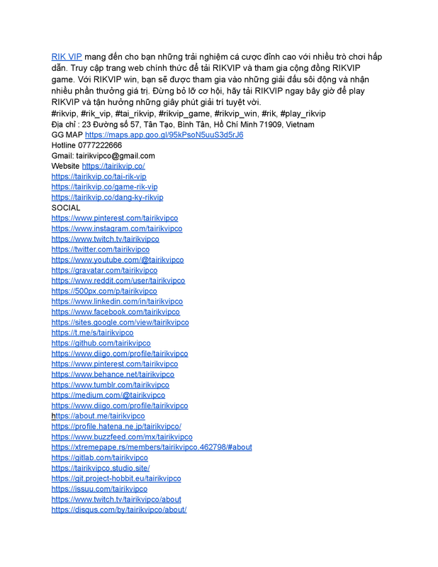 RIKVIP (RIK VIP) - Link Tải RIKVIP cho iOS, Android, APK chính thức