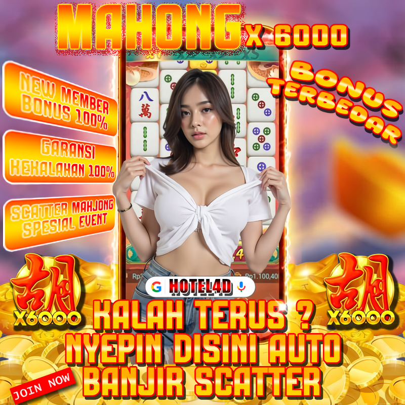 Galeri foto HOTEL4D >> Raja Mahjong Ways  Situs TOTO Slot Gacor 2026 Jackpot Besar Tiap Hari di Jakarta