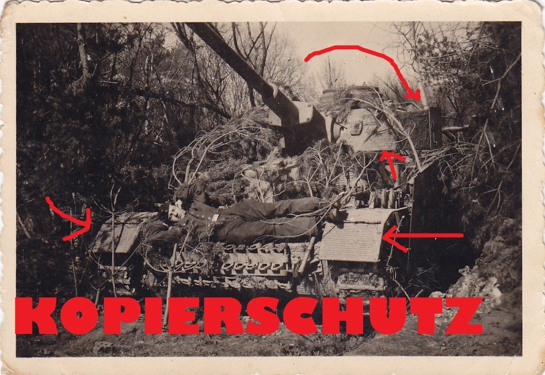 Panzer IV lang Zusatzpanzerung Turmschürzen Seit