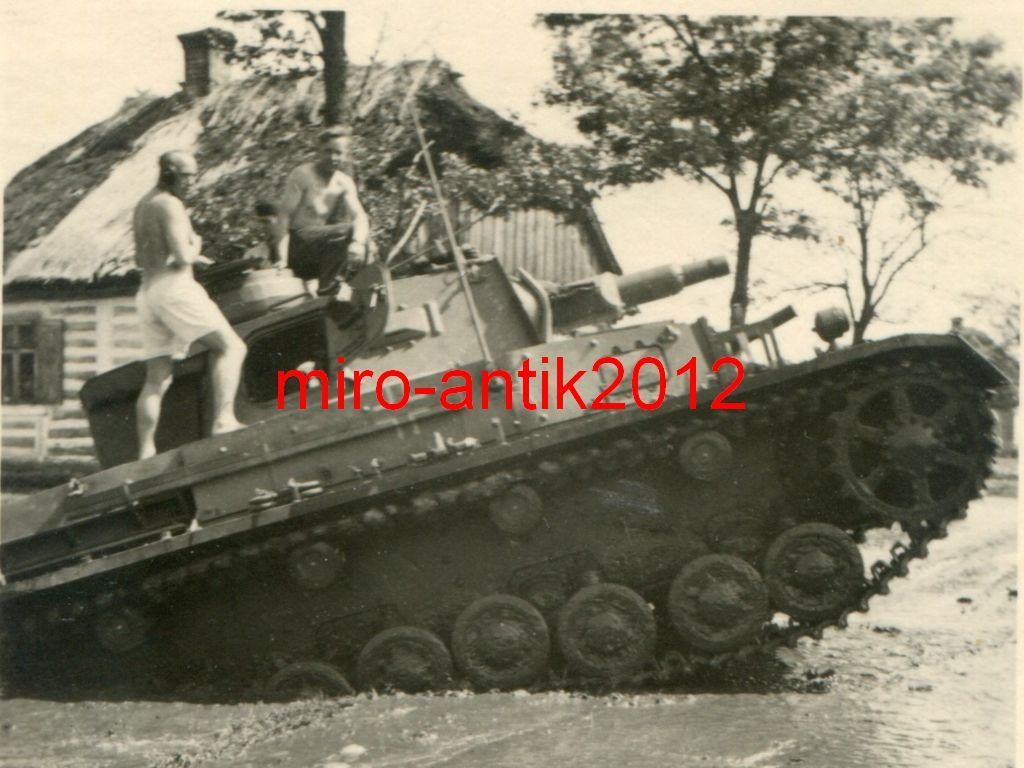 Foto, Panzer-Regiment 39, Panzer, Flußdurchfahrt