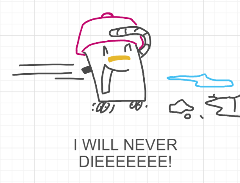A panel from A Murder On The, episode six of the Board Boards object show by Furretwalk/WalkingFurret.