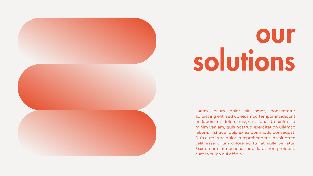 Orange and White Geometric Minimalist Startup Pitch Deck Presentation
