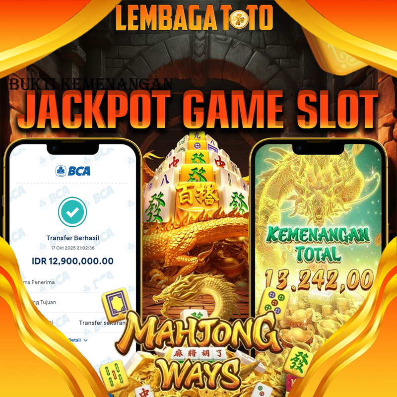 BUKTI JACKPOT 18 OCTOBER LEMBAGATOTO MAHJONG WAYS 2 Rp.12.900.000,- LUNAS