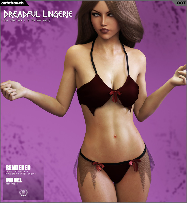 Dreadful Lingerie for Genesis 3 Female(s)