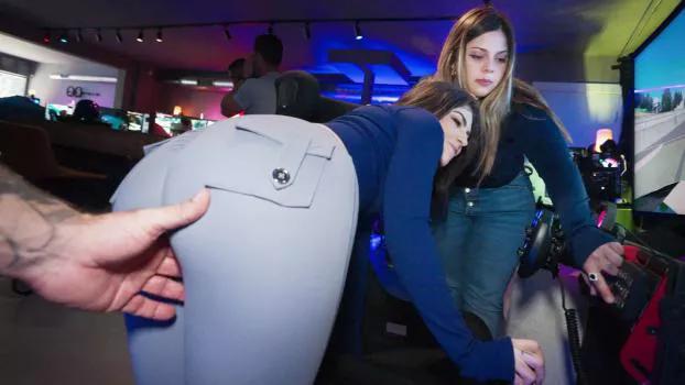 LetsPostIt – Kay Rhea – Getting Racy at the Arcade