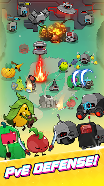 Juicy defend fruit vs robot apk latest version