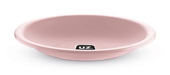 UZ121-ROS - 12 Pratos Redondos M Rosa Sólido