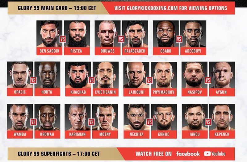 Резултати от GLORY 99