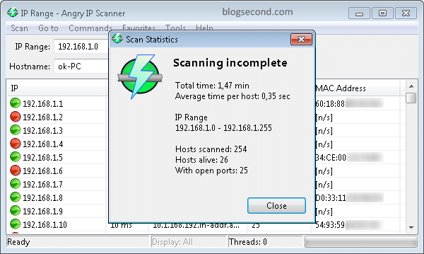 Mengetahui Daftar User Online pada Program Angry IP Scanner