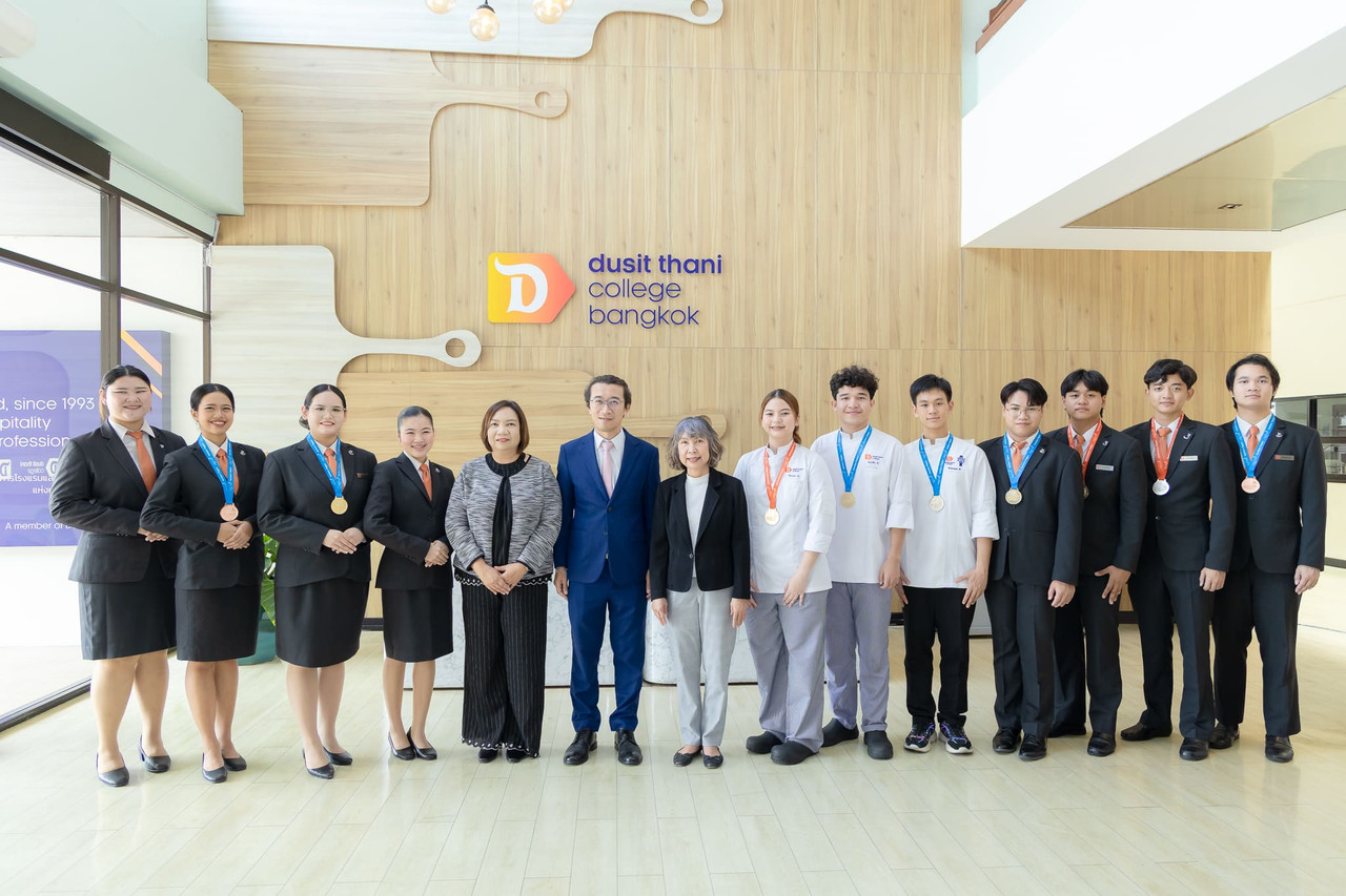 นักศึกษาวิทยาลัยดุสิตธานีสร้างชื่อ คว้ารางวัลจากเวทีการแข่งขันฝีมือแรงงานแห่งชาติ ระดับภาค ปี 2569