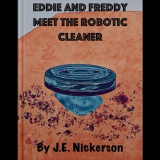 Compact circular vacuum cleaner on a clean wooden floor, symbolizing minimalism and home care.