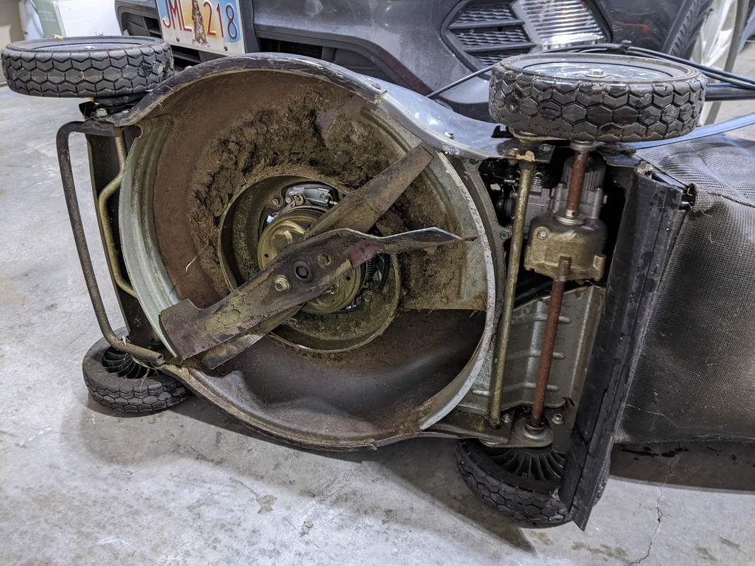 Honda HRC216HXA bent blade after hitting rock Lawn Care Forum