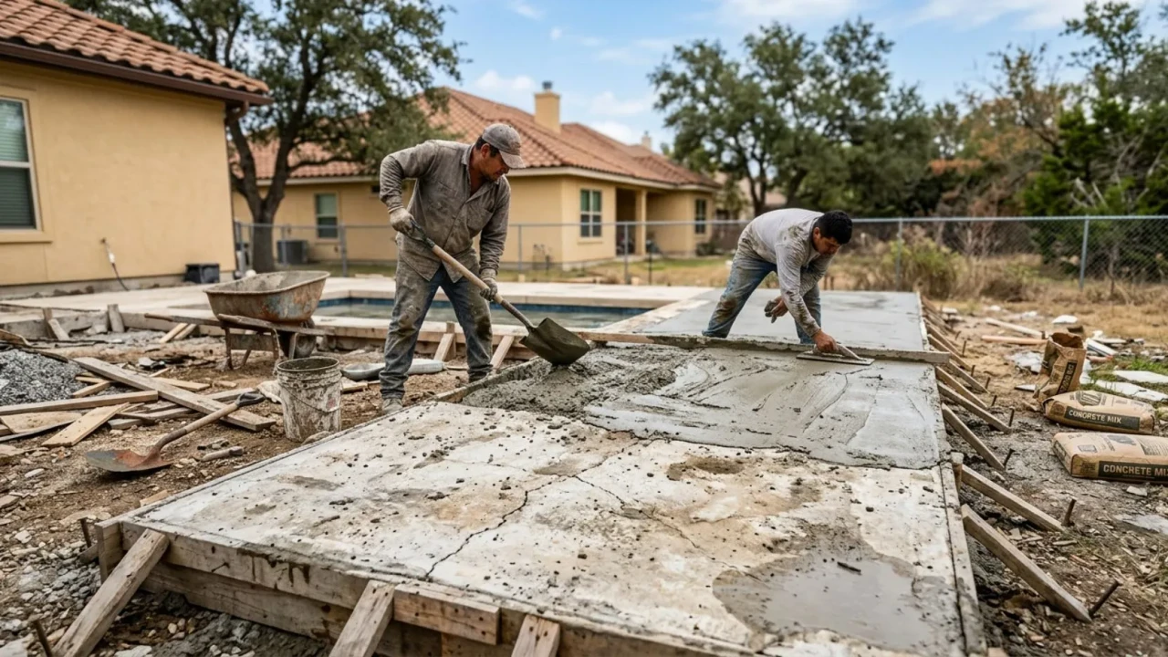 Warning signs when hiring concrete patio contractors in San Antonio