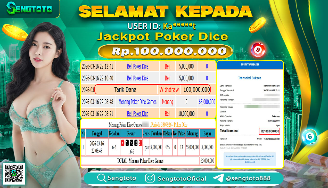 BUKTI PEMBAYARAN LIVEGAME POKER DICE 