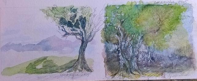 How to Paint Mini Tree Line Vignettes in Watercolor How to Paint Mini Tree Line Vignettes in Watercolor