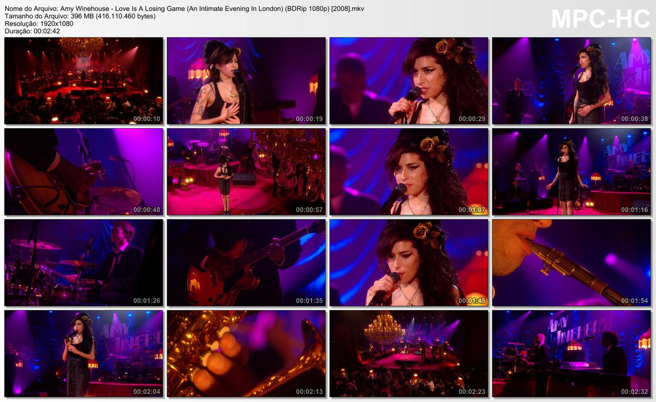 Amy Winehouse - Love Is A Losing Game (An Intimate Evening In London) (BDRip 1080p) [2008]