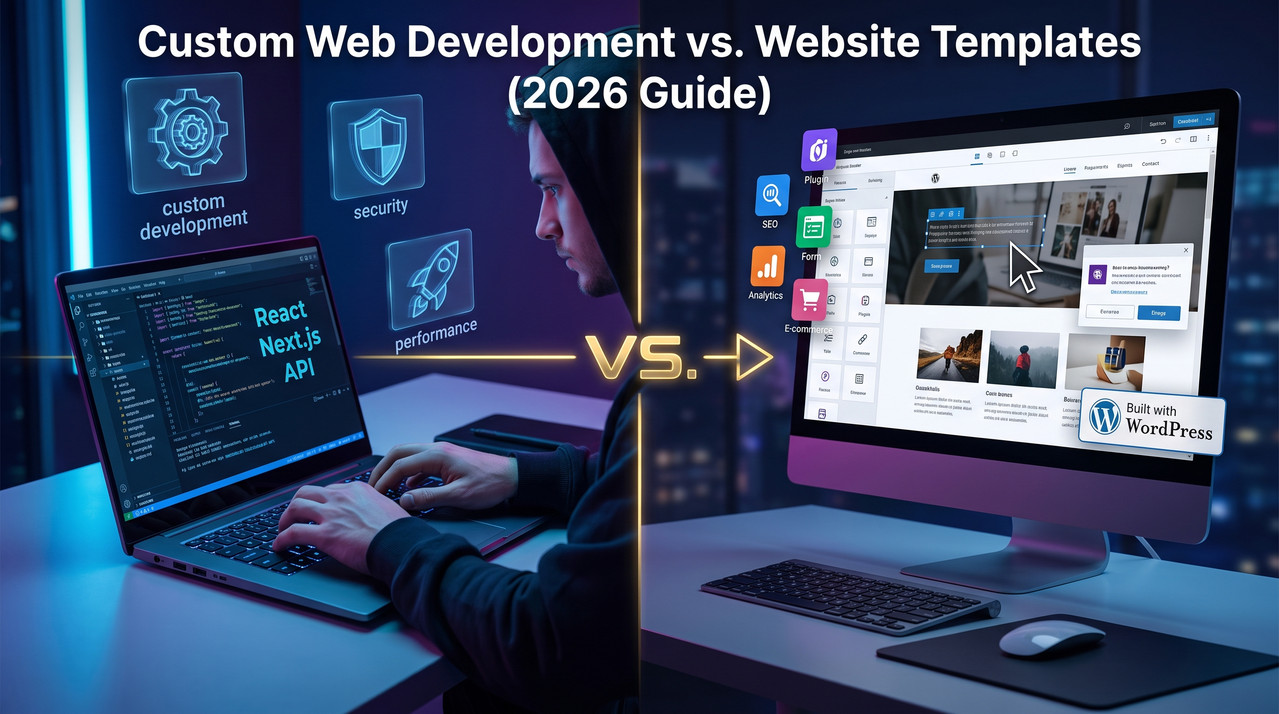 Custom Web Development vs. Website Templates