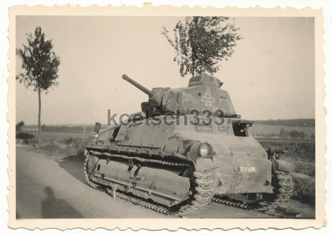 Foto französischer SOMUA Panzer Wehrmacht Beute 