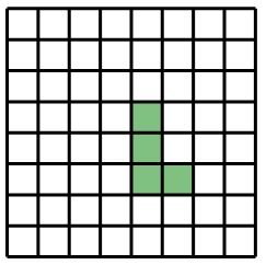 chessboard with knight-L tile