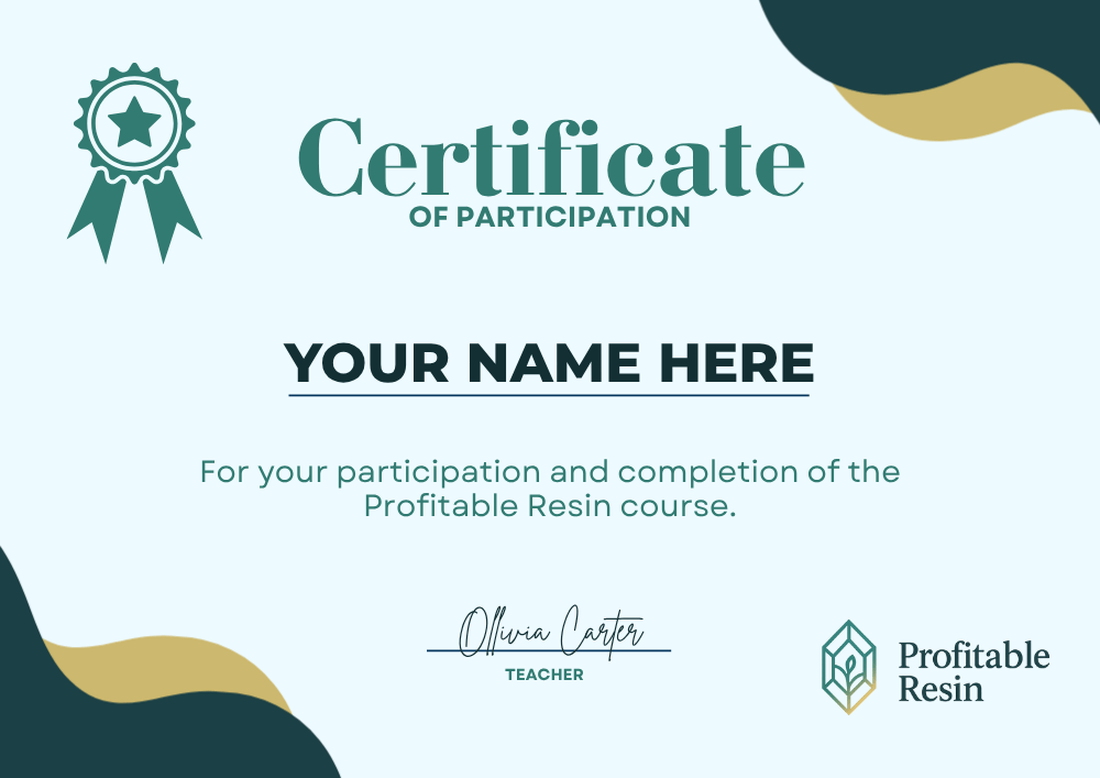 Course completion certificate