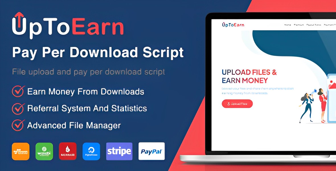 UpToEarn – File Upload And Pay Per Download Script (SAAS Ready) PHP