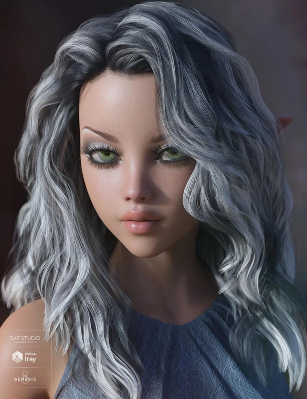 Bronwyn Hair for Genesis 3 & 8 Female(s)