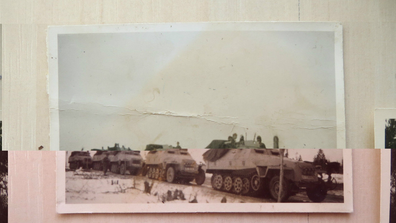 Sonder KFZ 251 in Bereitstellung im März 1944 Ru