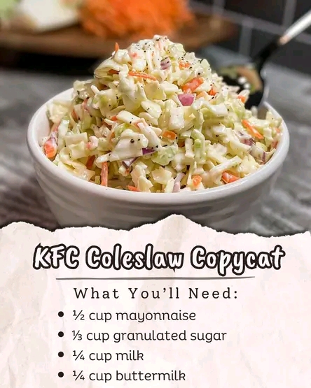 KFC Coleslaw Copycat Recipe