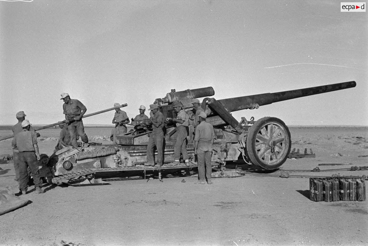 Mise en oeuvre d'un canon de 17 cm Kanone 18 (9)