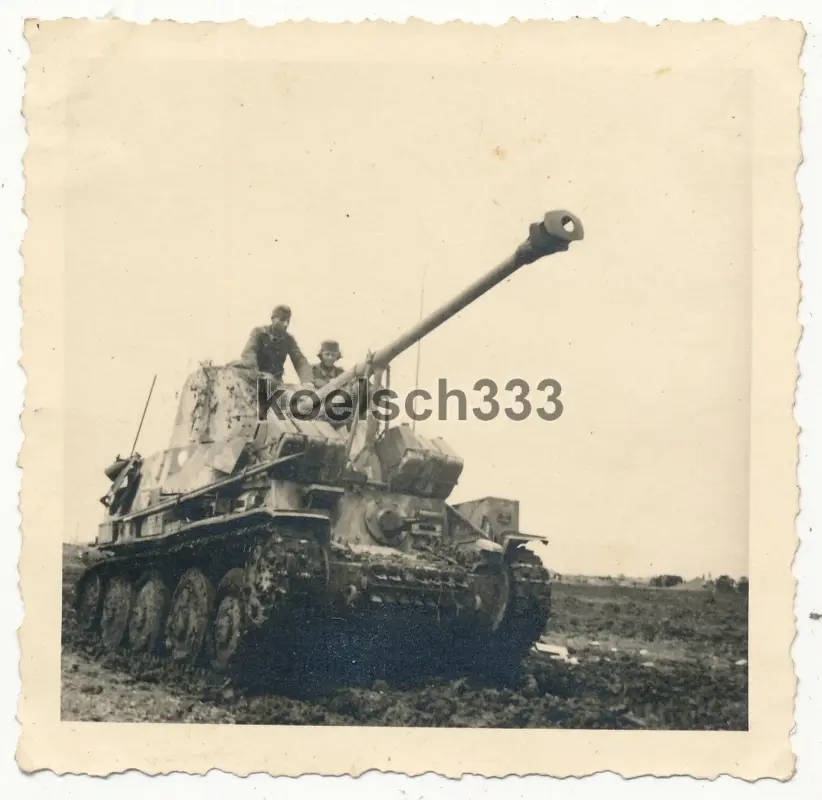 Foto Panzerjäger 38(t) Marder III Panzer Selbstfahrlafette auf der Krim 1942