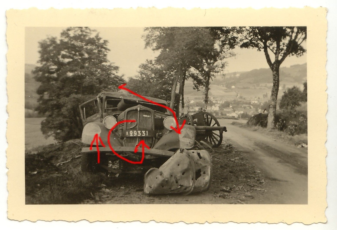 Frankreich französcher Jeep KFZ Kübelwagen Auto 