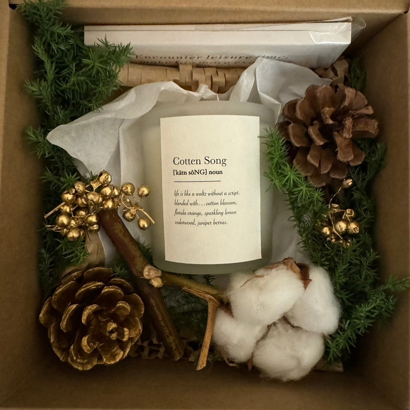 森からの贈り物 -SHELA- アロマキャンドルクリスマスギフトボックス＋