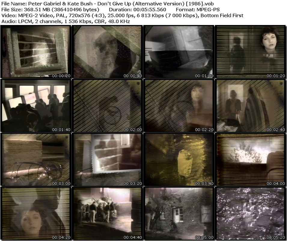 Peter Gabriel & Kate Bush - Don't Give Up (Alternative Version) [1986].vob_tn