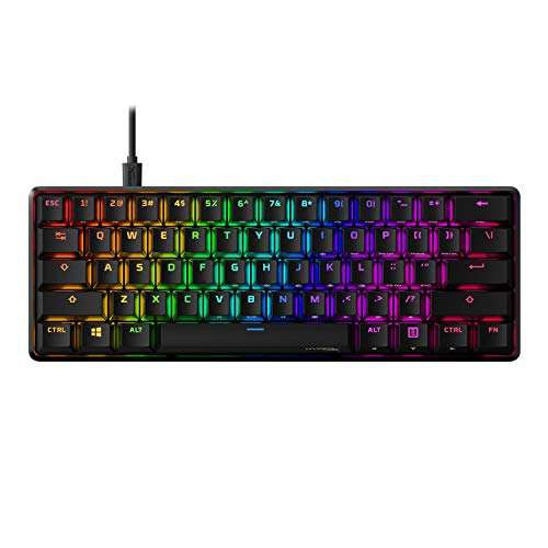 Amazon: HyperX Alloy Origins 60 Teclado mecánico 
