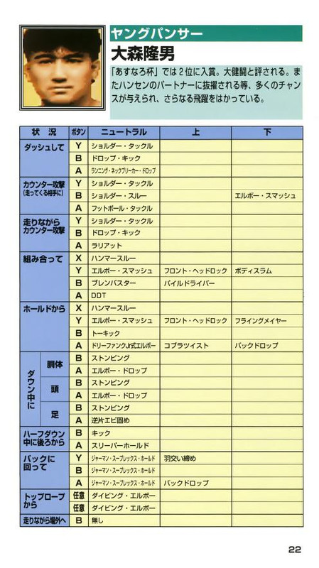 Zen-Nihon Pro Wres 2 - 3-4 Budoukan [SHVC-APRJ](SFC)(JP) -Manual(300DPI)_0022