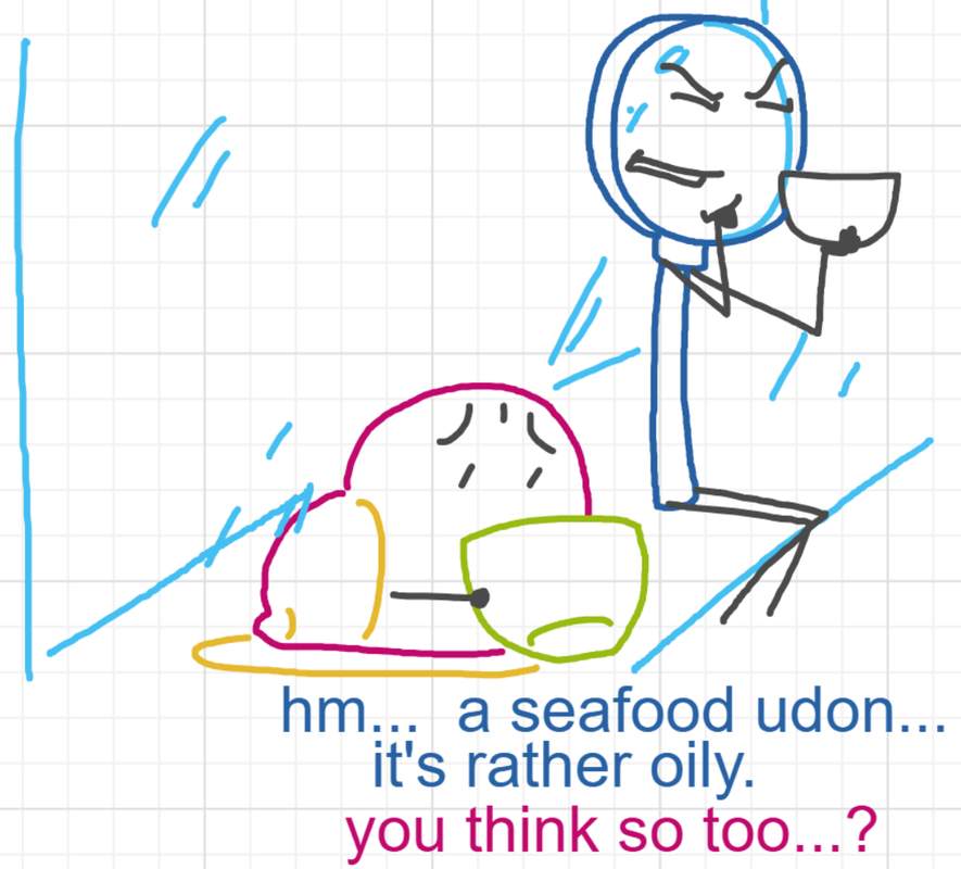 A panel from You're In Danger, Boy, episode seven of the Board Boards object show by Furretwalk/WalkingFurret.