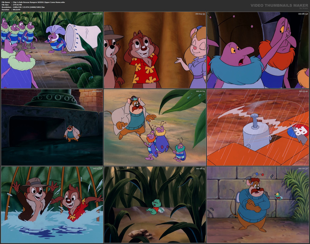 Chip 'n Dale Rescue Rangers S03E01 Zipper Come Home.mkv