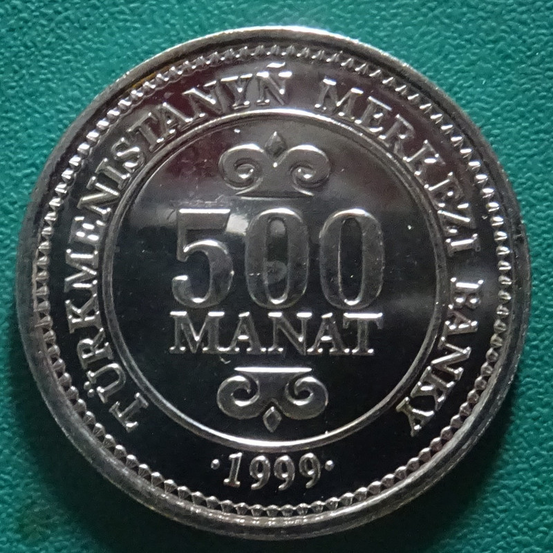 500 Manat. Turkmenistán (1999) TKM-500-Manat-1999-anv