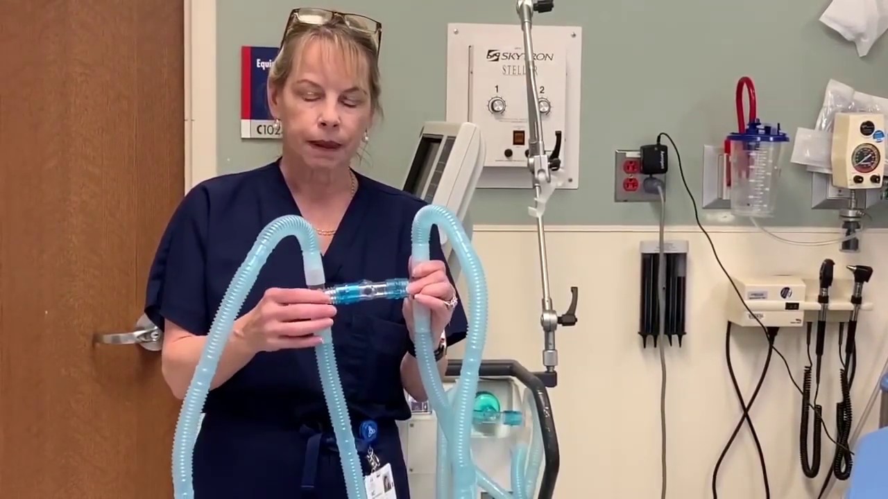 Doctor implements strategy to connect 4 patients to a single ventilator