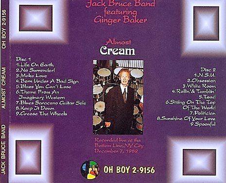 Jack Bruce Band Featuring Ginger Baker - Almost Cream [WEB] (1992) Lossless