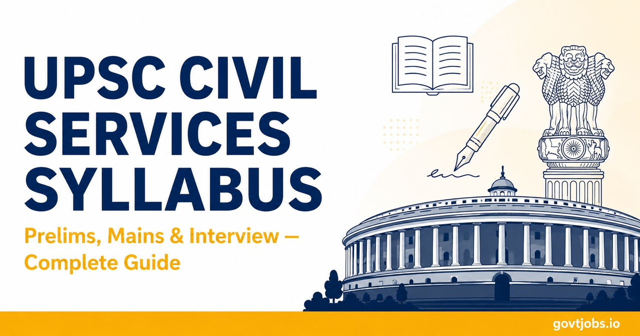 UPSC CSE Syllabus — Complete Prelims, Mains and Interview Guide UPSC Civil Services Examination syllabus guide covering Prelims, Mains and Interview stages