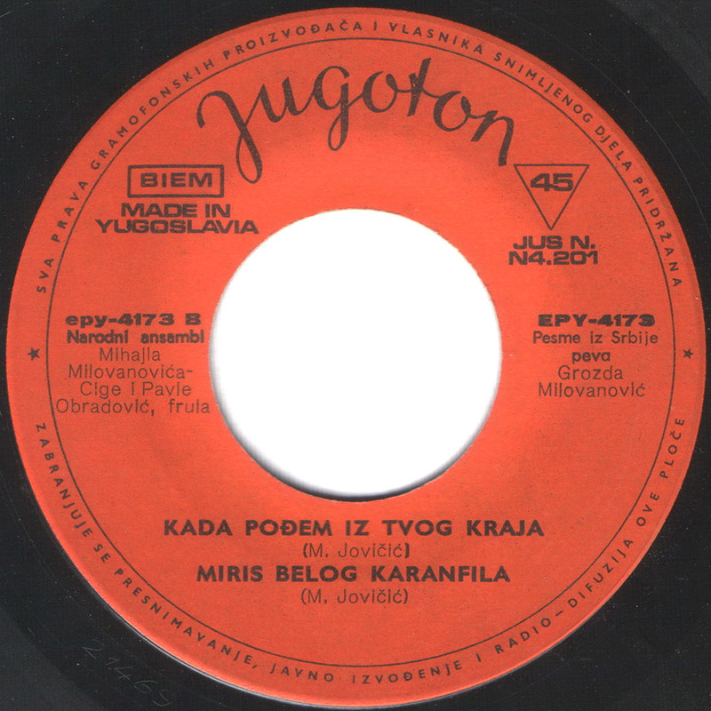 Grozda Milovanovic 1969 sB