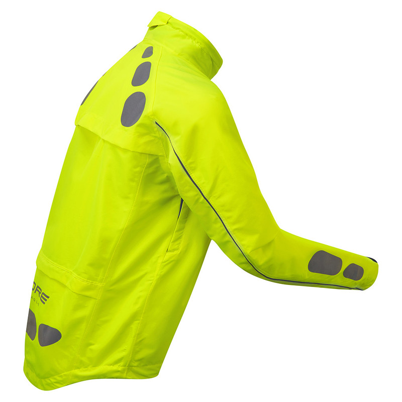 Ettore Mens Cycling Jacket Waterproof Breathable High Vis Yellow