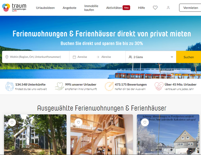 Portal Traum-Ferienwohnungen