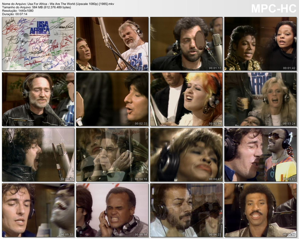 Usa For Africa - We Are The World (Upscale 1080p) [1985]