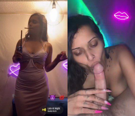 Hot indian girl Leaked snap video giving blowjob full video