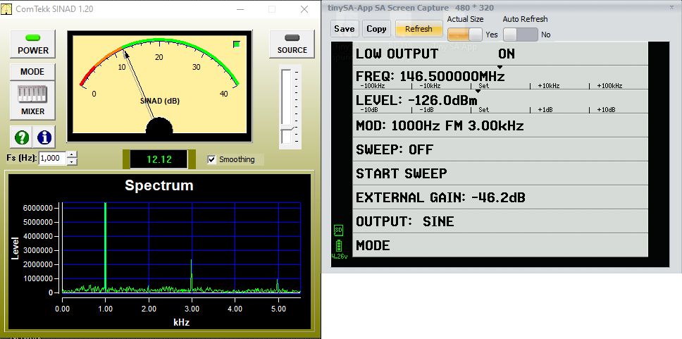 SINAD test Leixen VV-898S