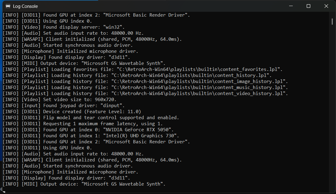 retroarch log