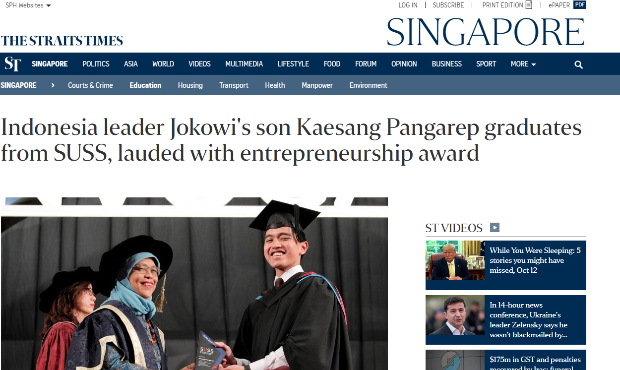 

Kelulusan Kaesang Pangarep