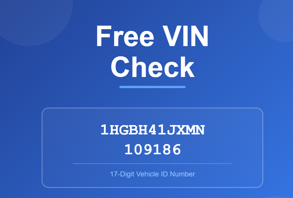 Does Carfax offer Free VIN Checks? 